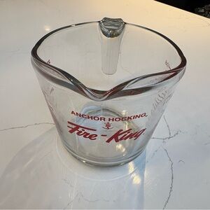 Vintage Anchor Hocking Fire King 4 Cup Glass Measuring Jug​​​ #669